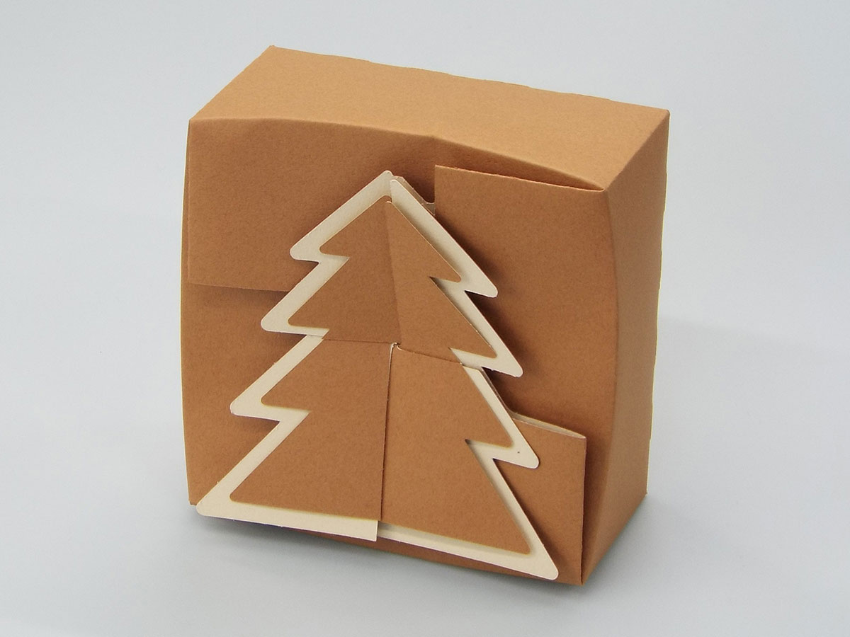 クリスマスツリー化粧箱ボックス01