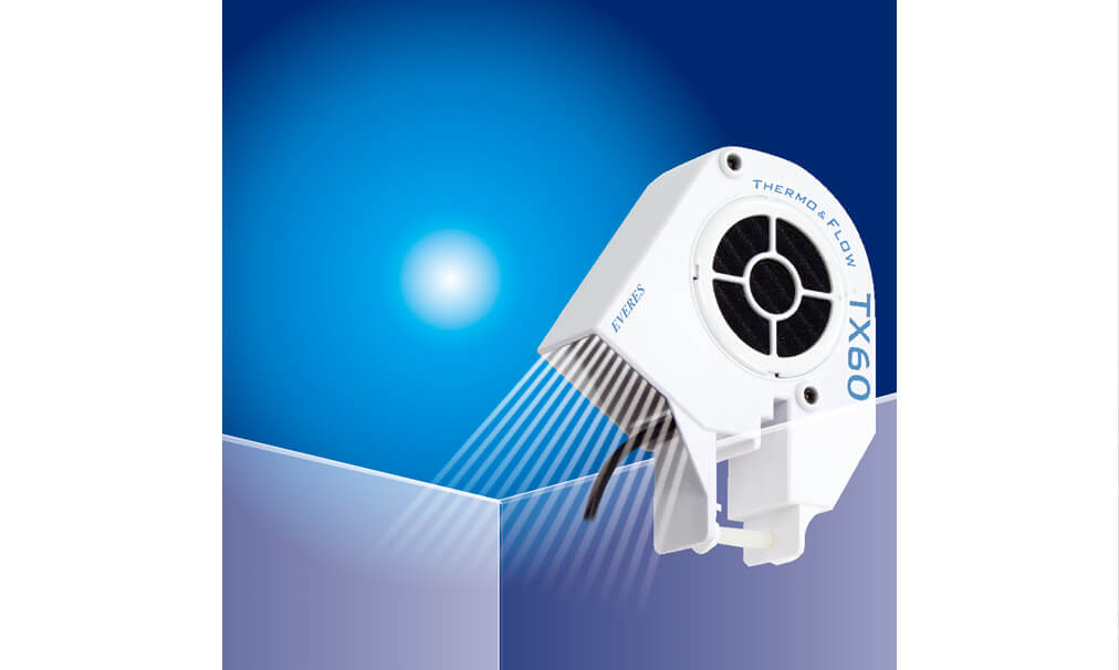 商品パッケージのデザイン事例、熱帯魚用冷却ファン