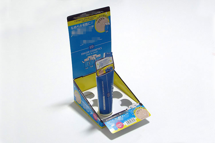 チューブ容器商品のカウンター什器組み立て09イメージ