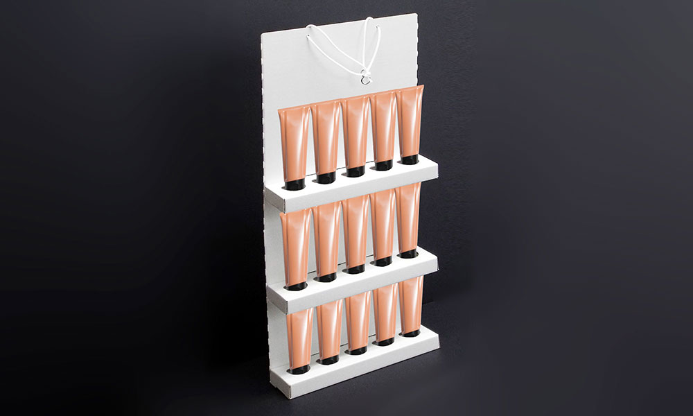 チューブ商品吊り下げ什器01